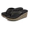 Badezehentrenner VENICE BEACH, Damen, Gr. 40, schwarz, Obermaterial: 100% Textilmaterial. Futter: 100% Textilmaterial. Decksohle: 100% Synthetik. Laufsohle: 100% Synthetik, mehrfarbig, casual, Schuhe Zehentrenner, Sandale, Pantolette, Badeschuh mit...