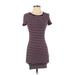 Forever 21 Casual Dress: Purple Stripes Dresses - Women's Size X-Small