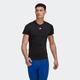 T-Shirt ADIDAS PERFORMANCE "TECHFIT TRAINING" Gr. M, schwarz (black) Herren Shirts Sport