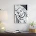 East Urban Home Jayne Mansfield's Gorgeous Smile by Radio Days - Wrapped Canvas Print, Cotton in Black/Gray/Green | 12 H in | Wayfair