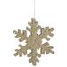 The Holiday Aisle® Glitter Outdoor Snowflake Ornament Plastic in Brown | 36 H x 2 W in | Wayfair 131649BA2A3C47A5ADF84803F815842D