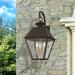 Rosdorf Park Francsico 3 - Bulb 22" Outdoor Wall Lantern Brass/Glass/Metal in Yellow | 22 H x 12 W x 13 D in | Wayfair