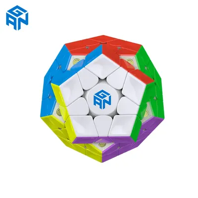 GAN-Cube magique magnétique Megaminx M 3bery jouet de vitesse sans autocollant puzzle à douze