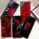 Coque de téléphone souple à fleurs roses rouges vives étui pour Samsung Galaxy S20 FE S10 S8 S9