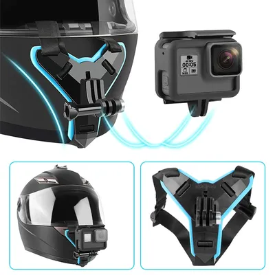 Support de ruisseau pour casque GoPro support de caméra de sport support de casque de moto Go Pro