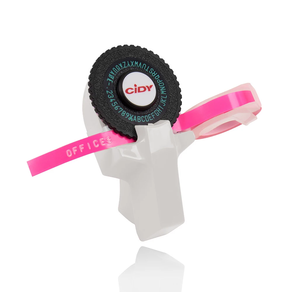 CIDY Mini imprimante Portable bricolage Machine à écrire étiqueteuse pour MOTEX E101 Machine de lettrage pour gaufrage 3D ruban manuel