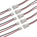 20/10/5 pièces JST XH 2.54mm pas 2 broches mâle ou femelle connecteur de câble XH2.54mm 2P prise de courant longueur du câble 20cm 26AWG