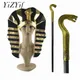 Ensemble d'accessoires de costume égyptien chapeau du roi pharaon doré chapeau en forme de salle