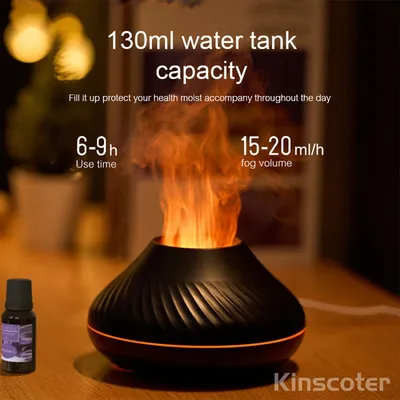 Le diffuseur d'arôme volcanique Kinscoter peut ajouter des huiles essentielles USB Portable 130ml