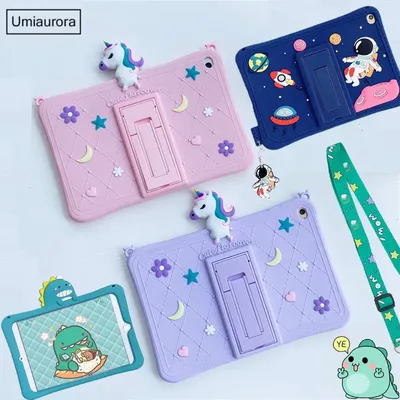 Coque en silicone antichoc pour enfants housse de tablette dessin animé Huawei Mediapad M5 Lite