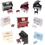 Mini Piano avec tabouret pour maison de poupée modèle d'instrument de musique accessoires de