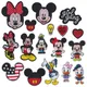 Patch brodé de dessin animé disney Mickey pour vêtements enfants autocollants à appliquer sur du