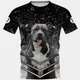 AMSTAFF-T-shirt à manches courtes avec graphique 3D d'animaux HX kaléidoscope chiens pulls