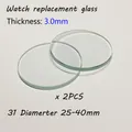 Outils de réparation de montre en verre de cristal optique miroir rond pièces de montre diamètre