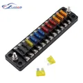 12 Way DC12V-32V Automobile Blade nights Holder w Vis Écrou Terminal Fusible Box Holder pour Voiture