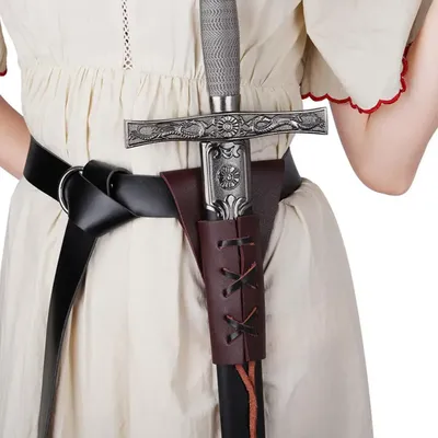 Ceinture d'épée médiévale pour hommes adultes gaine de taille porte-fourreau étui de sangle de