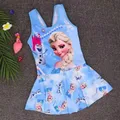 Maillot de bain une pièce pour bébé fille vêtements de plage pour enfants princesse congelée Anna