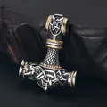 Pendentif en acier inoxydable 316L Viking nordique Rune hache pour hommes collier accessoires de
