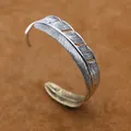 Bracelet à breloques en argent véritable pour femme bracelet en plumes vintage argent regardé 925