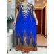 Abaya Dashiki à manches courtes pour femmes africaines robes florales coton long élégant Maxi