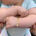 Hamsa Evil Eye JOBracelet pour bébé bracelet gravé avec nom personnalisé bijoux porte-bonheur main