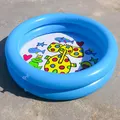 Piscine pour bébé 65x65cm jouets d'eau d'été pour enfants baignoire gonflable ronde jolie piscine