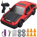 Voiture 4x4 télécommandée pour enfant jouet de course modèle GTR AE86 2.4G cadeaux de noël