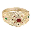 Sunspicems – Bracelet manchette pour femmes couleur or 18K mode algérien marocain bijoux de
