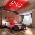 Réveil Numérique LCD avec Projecteur Créatif Affichage de la Température de la Météo de l'Heure