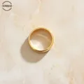 SOMMAR-Bague de mariage classique en or 18K pour homme et femme en acier inoxydable taille