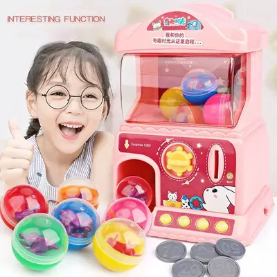 Machine à gashapon électrique pour enfants machine de jeu de bonbons à pièces machine