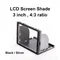 Pare-soleil universel Ultra-fin avec écran LCD diagonale de 3 pouces, rapport 4:3, protection de