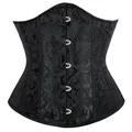 Femmes Mode Rétro Style Corset Floral Overbust Taille Bustier Minceur À Lacets strucShape Vêtements