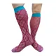 Chaussettes longues transparentes pour hommes bas Jacquard haut au genou doux sexy affaires