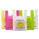 50 pcs/pack 20x32cm effectuer des sacs sourire cadeau sac au détail supermarché épicerie Shopping