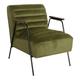 Fauteuil cosy en velours vert