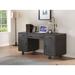 Industrial style Executive Desk with 3 Drawer & 2 Door for Office, Study, Bedroom