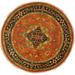 HERAT ORIENTAL Handmade Geometric Medallion Serapi Round Wool Rug - 4' x 4'