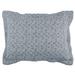 Giotto Hand Quilted Cotton Sham in Gray