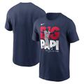 "T-shirt essentiel Nike David Ortiz pour homme, bleu marine, Boston Red Sox 2022 Hall of Fame"