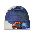 Men's New Era Navy Chicago Bears 2022 Sideline Ink Dye Cuffed Knit Hat