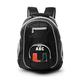 MOJO Black Miami Hurricanes Personalized Premium Color Trim Backpack