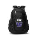 MOJO Black Washington Huskies Personalized Premium Laptop Backpack