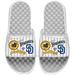 Men's ISlide White San Diego Padres Collage Slide Sandals