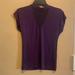 American Eagle Outfitters Tops | American Eagle Don’t Ask Why Mock Neck Mesh Cutout Top, One Size Fits All | Color: Purple | Size: O/S