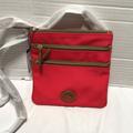 Dooney & Bourke Bags | Dooney And Bourke North South Triple Zip. Nwt | Color: Red | Size: 8x8”
