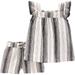 Jessica Simpson Matching Sets | Jessica Simpson Striped Matching Set | Color: Gray/White | Size: 24mb