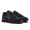 Sneaker NEW BALANCE "ML574 Core", Gr. 44,5, grau (schwarz, dunkelgrau), Leder, Textil, sportlich, Schuhe, Topseller