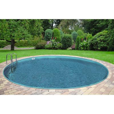 Rundpool CLEAR POOL "PREMIUM IBIZA", weiß, H:120cm Ø:300cm, Schwimmbecken, inkl. Bodenschutzplane, in verschiedenen Größen erhältlich