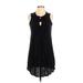 Old Navy Casual Dress - A-Line Keyhole Sleeveless: Black Print Dresses - Women's Size Small